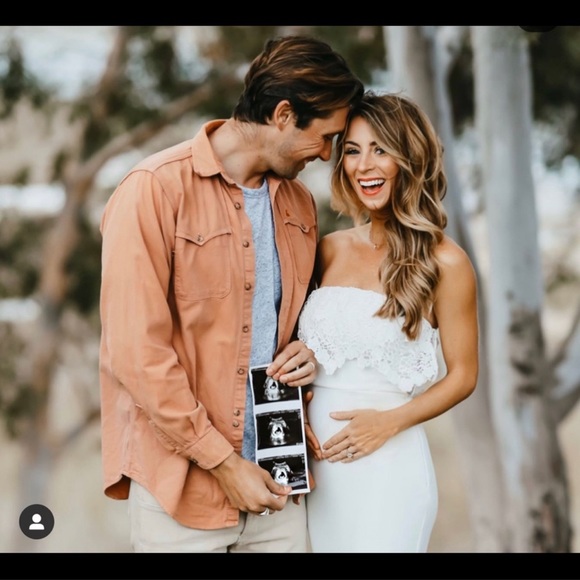 Lulu’s Crotchet NOT MATERNITY Maxi Dress - Picture 2 of 6